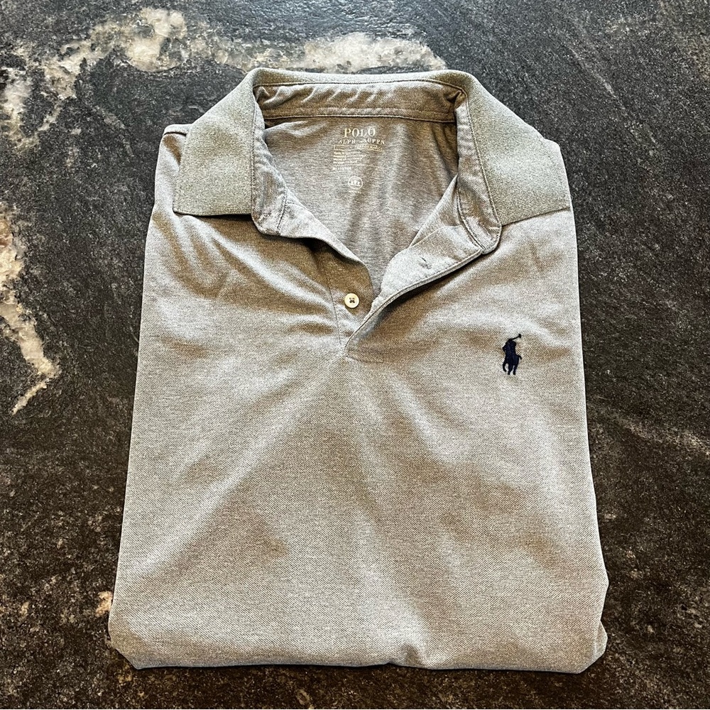 Polo by Ralph Lauren Gray Men's Performance Polo M